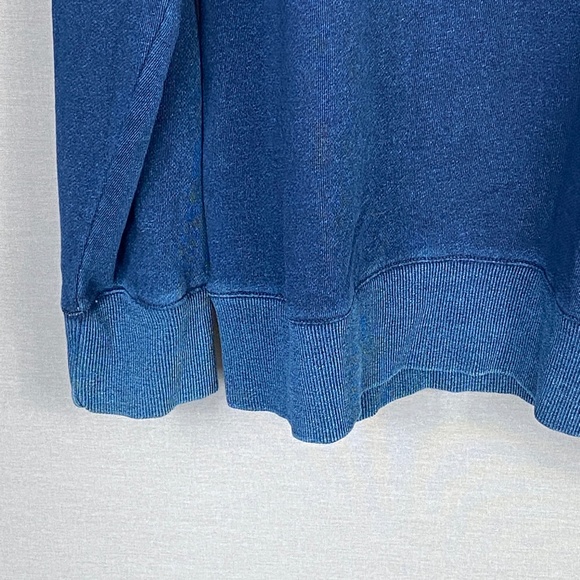 SLATE & STONE Mens Cooper OverDye Raglan Sweatshirt in Lake Blue Size XL… - Picture 3 of 7